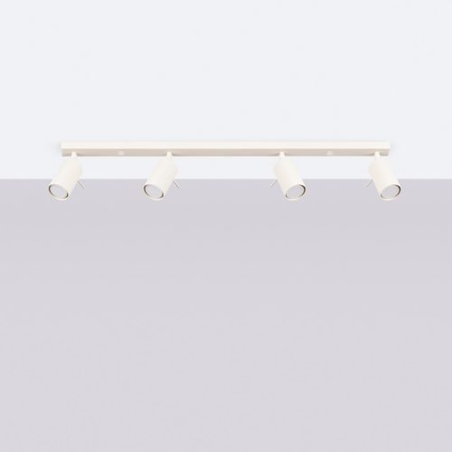 Mennyezeti Lámpa Spot Cső Spot 4x GU10 Bézs Gyűrű Keserédes Csillám SL.1498 Sollux