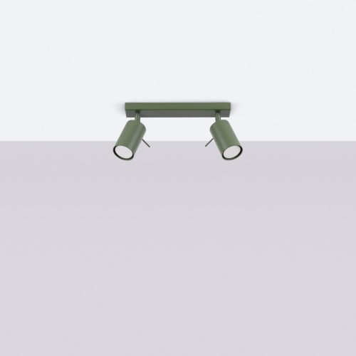 Mennyezeti Lámpa Spot Cső Spot 2x GU10 Oliva Gyűrű Keserédes Csillámos SL.1501 Sollux