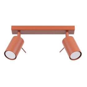   Mennyezeti Lámpa Spot Cső Spot 2x GU10 Vörös Okker Gyűrű Keserédes Csillám SL.1507 Sollux