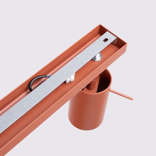 Mennyezeti Lámpa Spot Cső Spot 3x GU10 Vörös Okker Gyűrű Keserédes Csillám SL.1508 Sollux