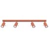 Mennyezeti Lámpa Spot Cső Spot 4x GU10 Vörös Okker Gyűrű Keserédes Csillám SL.1510 Sollux