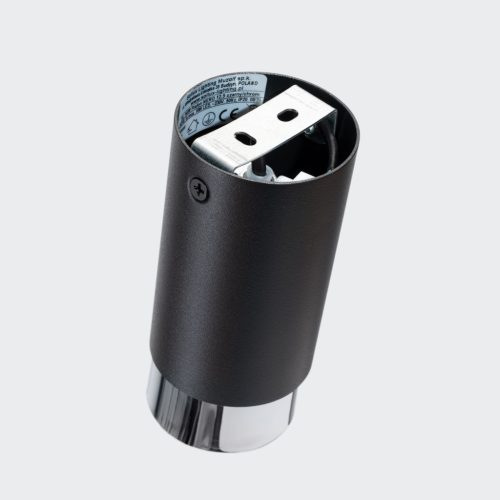 Mennyezeti lámpa, felületre szerelhető, cső alakú spotlámpa, GU10, fekete króm, Nero, keserédes csillogás, SL.1408 Sollux