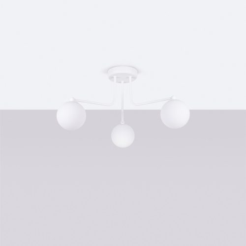 Függesztett lámpa, mennyezeti csillár, 3x G9, fehér, asztrál, francia égbolt, SL.1659, Sollux