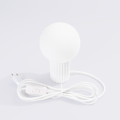 G9 kerek fehér modern matt haló Sollux asztali lámpa