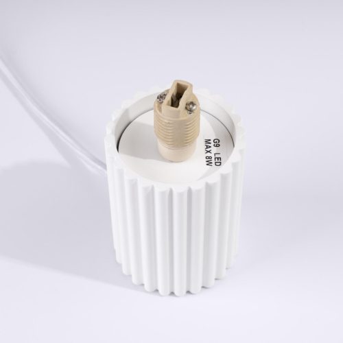 G9 kerek fehér modern matt haló Sollux asztali lámpa