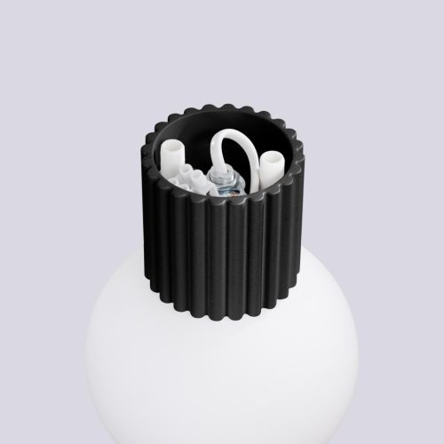 Fürdőszobai fali lámpa G9 kerek fekete modern matt IP44 Halo Sollux