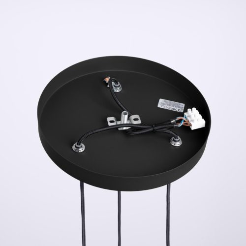 Halo Sollux 3x G9 kerek fekete modern matt mennyezeti lámpa