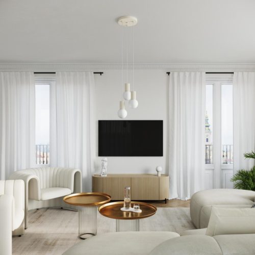 Halo Sollux G9 kerek matt bézs modern asztali lámpa