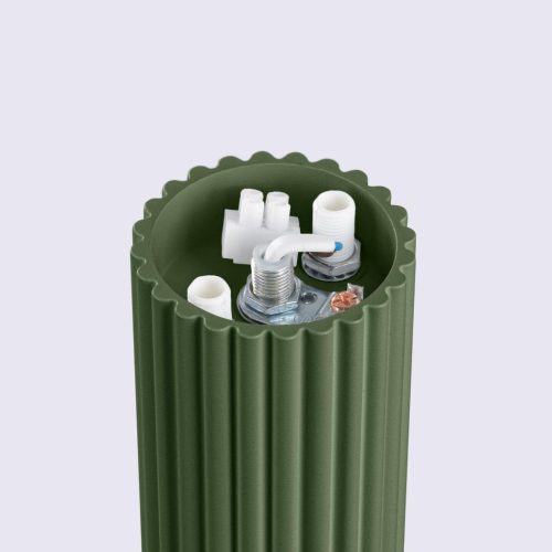 Fürdőszobai lámpa, felületre szerelhető, mennyezeti lámpa, G9, kerek, olajzöld, modern matt, IP44, Halo Sollux