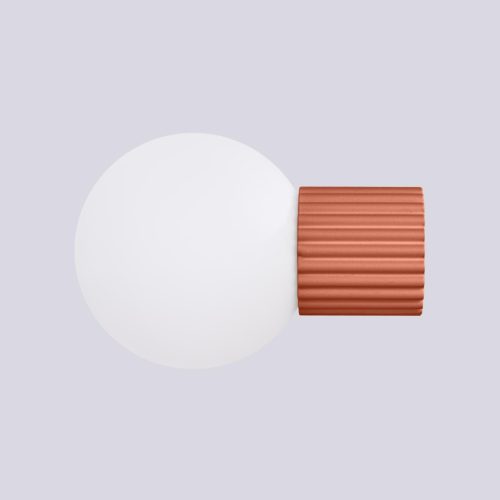 Fürdőszobai fali lámpa G9 kerek piros modern matt IP44 Halo Sollux