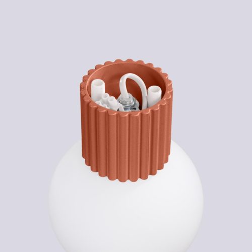 Fürdőszobai fali lámpa G9 kerek piros modern matt IP44 Halo Sollux