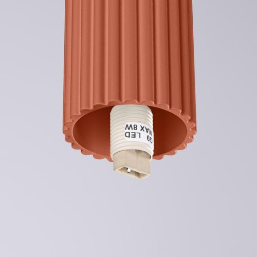 Fürdőszobai lámpa, felületre szerelhető, mennyezeti lámpa, G9, kerek, piros, modern, matt, IP44, Halo, Sollux