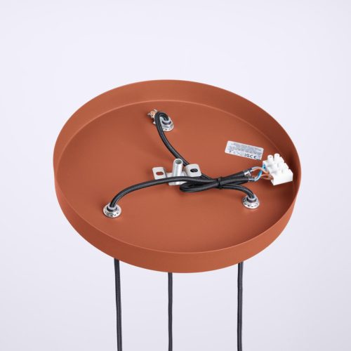 Halo Sollux 3x G9 kerek piros modern matt mennyezeti lámpa