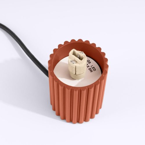 G9 kerek piros modern matt haló Sollux asztali lámpa