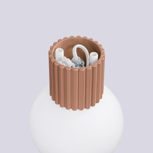 Fürdőszobai fali lámpa G9 kerek barna modern matt IP44 Halo Sollux