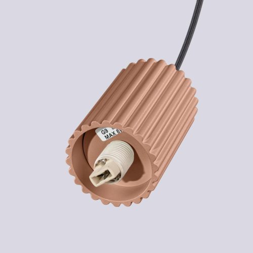 Halo Sollux G9 kerek barna modern matt függesztéklámpa