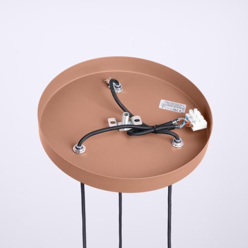 Halo Sollux 3x G9 kerek barna modern matt mennyezeti lámpa