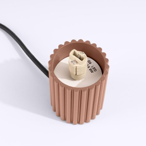 G9 kerek barna modern matt haló Sollux asztali lámpa