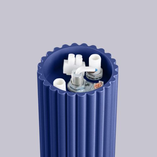 Fürdőszobai lámpa, felületre szerelhető, mennyezeti lámpa, G9, kerek, sötétkék, modern matt, IP44, halo, Sollux