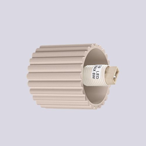 Fürdőszobai fali lámpa G9 kerek bézs modern matt IP44 halo Sollux