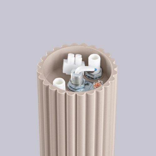 Fürdőszobai lámpa, felületre szerelhető, mennyezeti lámpa, G9, kerek, bézs, modern matt, IP44, Halo Sollux