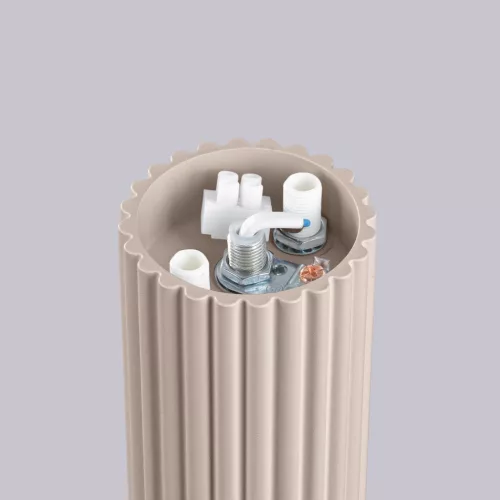 Fürdőszobai lámpa, felületre szerelhető, mennyezeti lámpa, G9, kerek, bézs, modern matt, IP44, Halo Sollux