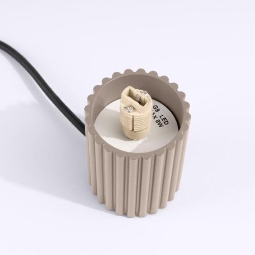 G9 kerek bézs modern matt haló Sollux asztali lámpa