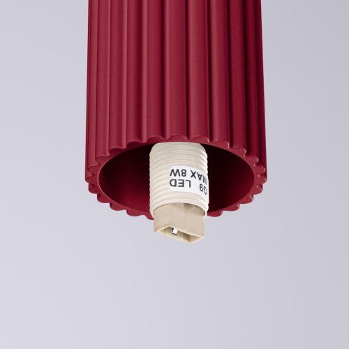 Fürdőszobai lámpa, felületre szerelhető, mennyezeti lámpa, G9, kerek, bordó, modern, matt, IP44, halo, Sollux