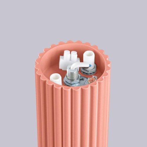 Fürdőszobai lámpa, felületre szerelhető, mennyezeti lámpa, G9, kerek, narancssárga, modern matt, IP44, Halo Sollux