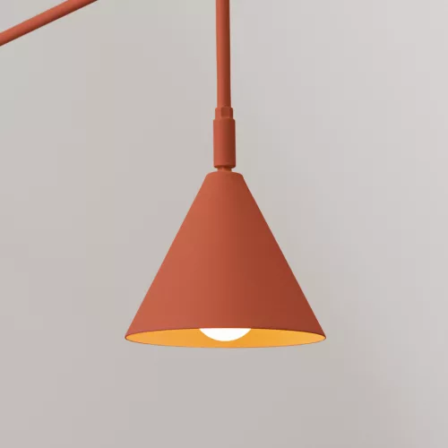 Fali lámpa E14 Vörös Okker NOX Crimson SL.1701 Sollux