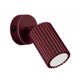   LED fali spotlámpa GU10 barna minimalista kialakítású hengeres bordázott Deep Space SL.1920 Sollux