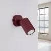 LED fali spotlámpa GU10 barna minimalista kialakítású hengeres bordázott Deep Space SL.1920 Sollux