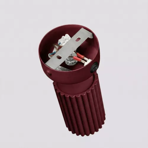 LED fali spotlámpa GU10 barna minimalista kialakítású hengeres bordázott Deep Space SL.1920 Sollux
