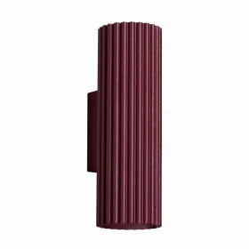   LED fali spotlámpa 2x GU10 barna minimalista kialakítású hengeres bordázott Deep Space SL.1926 Sollux