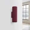 LED fali spotlámpa 2x GU10 barna minimalista kialakítású hengeres bordázott Deep Space SL.1926 Sollux