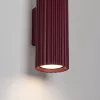 LED fali spotlámpa 2x GU10 barna minimalista kialakítású hengeres bordázott Deep Space SL.1926 Sollux