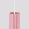 LED függesztett mennyezeti lámpatest GU10 rózsaszín minimalista kialakítású hengeres bordázott Deep Space SL.1931 Sollux