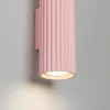 LED fali spotlámpa 2x GU10 rózsaszín minimalista kialakítású hengeres bordázott Deep Space SL.1939 Sollux