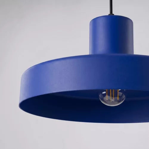 LED függesztett mennyezeti lámpatest E27 ultramarinkék modern Bilo Crimson SL.2053 Sollux