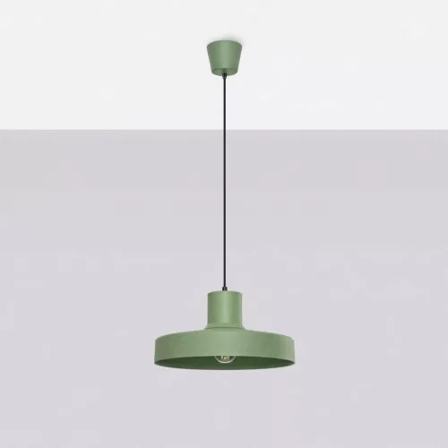 LED függesztett mennyezeti lámpatest E27 zsályazöld modern Bilo Crimson SL.2055 Sollux
