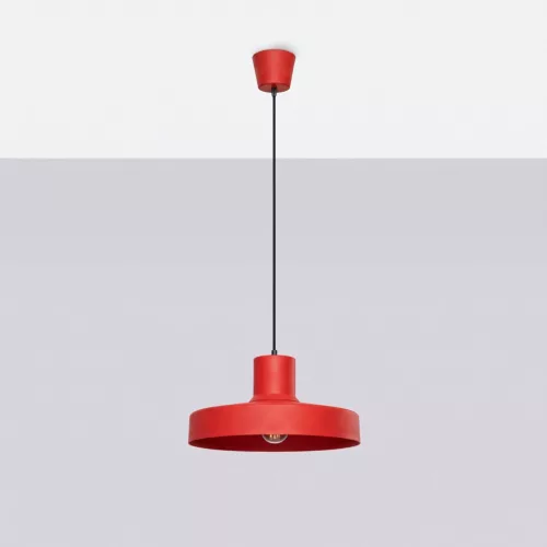 LED függesztett mennyezeti lámpatest E27 piros modern Bilo Crimson SL.2057 Sollux