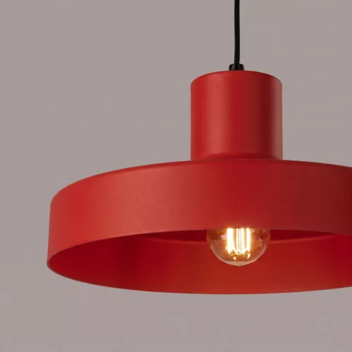 LED függesztett mennyezeti lámpatest E27 piros modern Bilo Crimson SL.2057 Sollux
