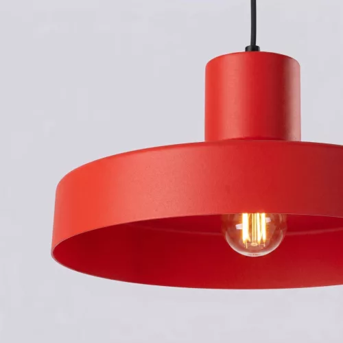 LED függesztett mennyezeti lámpatest E27 piros modern Bilo Crimson SL.2057 Sollux