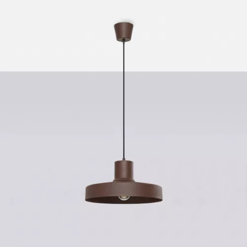 LED függesztett mennyezeti lámpatest E27 barna modern Bilo Crimson SL.2058 Sollux