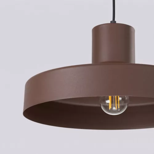 LED függesztett mennyezeti lámpatest E27 barna modern Bilo Crimson SL.2058 Sollux