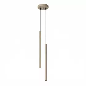   LED függesztett mennyezeti lámpatest 2x G9 Taupe modern hengeres Pastelo Ocean Green SL.2118 Sollux