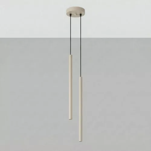 LED függesztett mennyezeti lámpatest 2x G9 Taupe modern hengeres Pastelo Ocean Green SL.2118 Sollux
