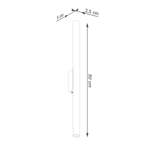 LED fali spotlámpa 2x G9 barna modern hengeres Pastelo Ocean Green SL.2124 Sollux
