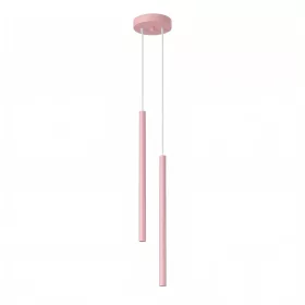   LED függesztett mennyezeti lámpatest 2x G9 rózsaszín modern hengeres Pastelo Ocean Green SL.2130 Sollux