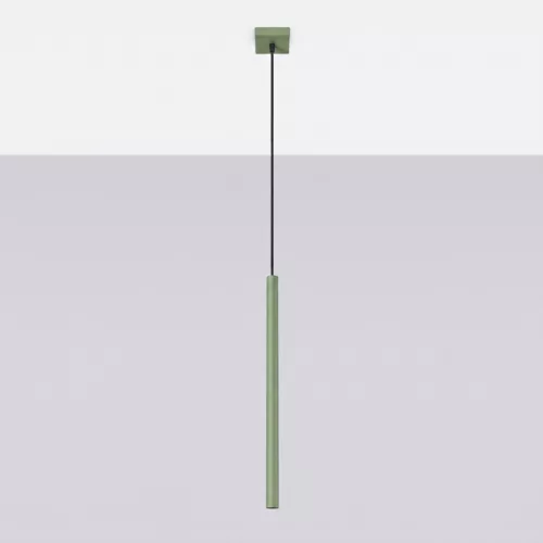 LED függesztett mennyezeti lámpatest G9 zsályazöld modern hengeres Pastelo Ocean Green SL.2133 Sollux